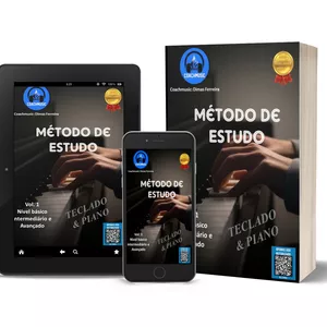 Imagem de capa para o Ebook Metodo de Estudo de Teclado e Piano
