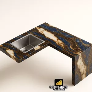 Imagem de capa para o Ebook Projetos bancadas de porcelanato 