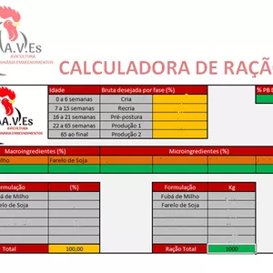Imagem de capa para o Curso online Calculadora de Ração para aves de postura caipira