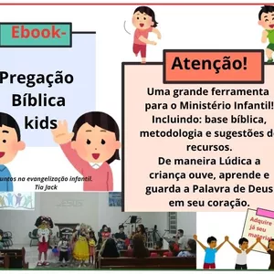 Imagem de capa para o Ebook Pregação Biblica Kids