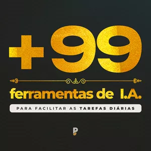 Imagem de capa para o Ebook +99 Ferramentas de I.A. para facilitar as tarefas diárias