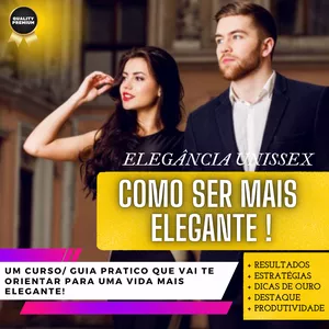 Imagem de capa para o Ebook COMO SER MAIS ELEGANTE ! Você vai se surpreender com seus resultados !