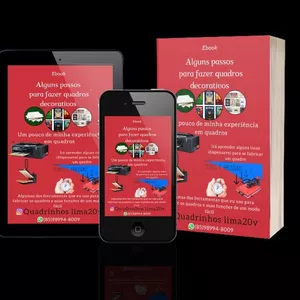 Imagem de capa para o Ebook Passo a passo dos quadros decorativos 