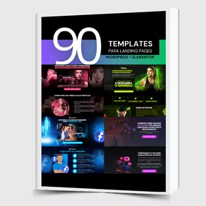 Imagem de capa para o Curso online Pack 90 Templates para Sites WordPress + Elementor 