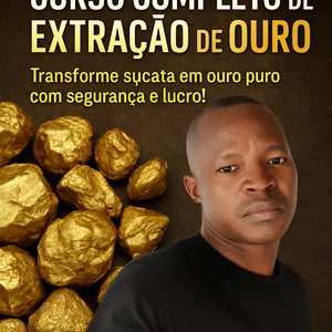 Imagem de capa para o Ebook CURSO COMPLETO DE EXTRAÇÃO DE OURO 