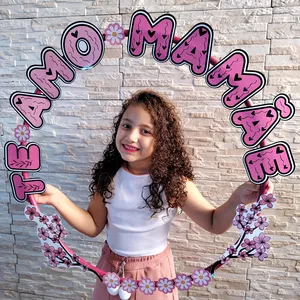 Imagem de capa para o Ebook moldura bambolê te amo mamãe