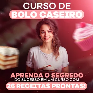 Imagem de capa para o Ebook Os Melhores Bolos Caseiros
