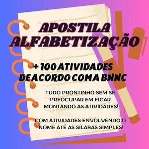Imagem de capa para o Curso online APOSTILA ALFABETIZAÇÃO