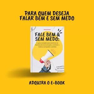 Imagem de capa para o Ebook Fale Bem &amp; Sem Medo. 