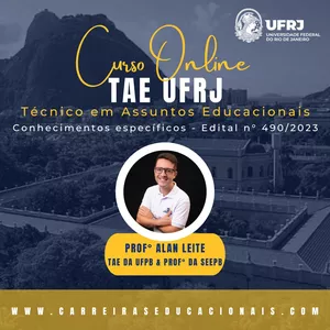 Imagem de capa para o Curso online TAE UFRJ 2023 - Técnico em Assuntos Educacionais