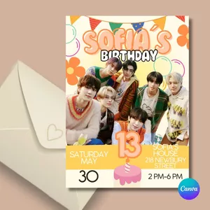 Cover image for Ebook ENHYPEN ORANGE BLOOD DIGITAL INVITATION CANVA TEMPLATE