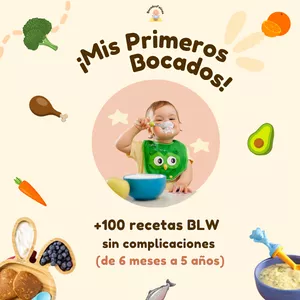 Imagen de portada para Ebook MIS PRIMEROS BOCADOS! +100 RECETAS BLW 