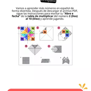 Imagen de portada para Ebook "Abre e fecha de tabuada"  números en español