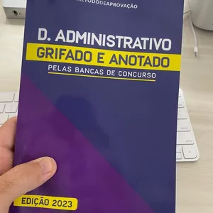 Imagem de capa para o Ebook Livro Físico | Direito Administrativo Grifado e Anotado pelas Bancas