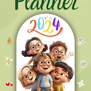 Imagem de capa para o Ebook Planner Infantil - 2024