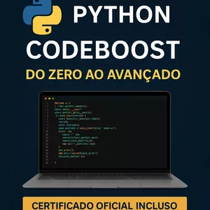Imagem do curso Python CodeBoost – Do Zero ao Avançado 