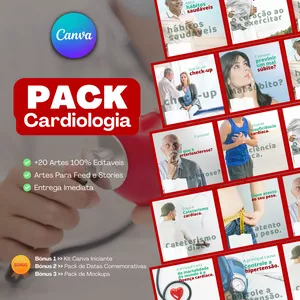  Pack Canva Para Cardiologia