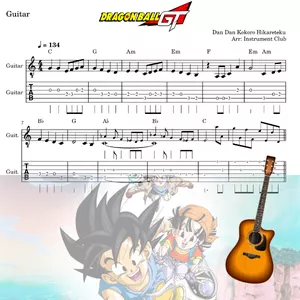 DragonBall GT Ukulele WITH TABS 