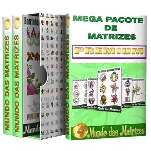 Imagem de capa para o Curso online Mega pacote Premium de matrizes para bordados.