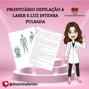 Imagem de capa para o Ebook PRONTUÁRIO DEPILAÇÃO A LASER E LUZ INTENSA PULSADA