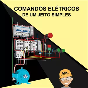 Imagem de capa para o Ebook COMANDOS ELÉTRICOS DE UM JEITO SIMPLES