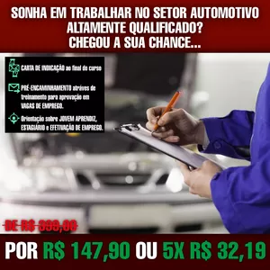 CURSO DE ORÇAMENTISTA AUTOMOTIVO + BÔNUS