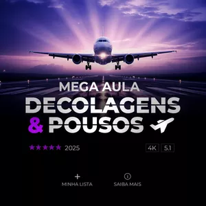 Imagem de capa para o Curso online MEGA AULA DECOLAGENS E POUSOS