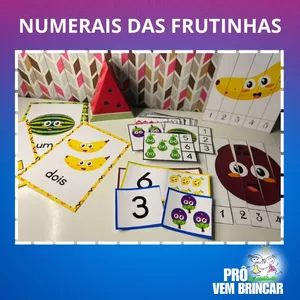 Imagem de capa para o Ebook KIT 4 EM 1 - NUMERAIS DE FRUTINHAS- RECURSO PEDAGÓGICO