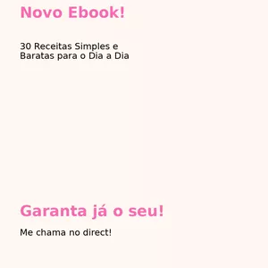 Imagem de capa para o Ebook Receitas simples e baratas para mães que não param
