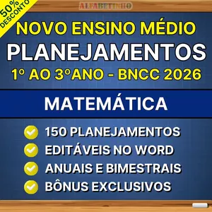 Imagem do curso MATEMÁTICA - Planejamentos - Ensino Médio - BNCC 2026