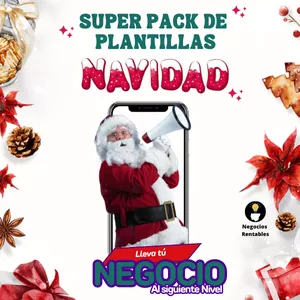 Imagen de portada para Ebook SUPER PACK PLANTILLAS NAVIDEÑAS