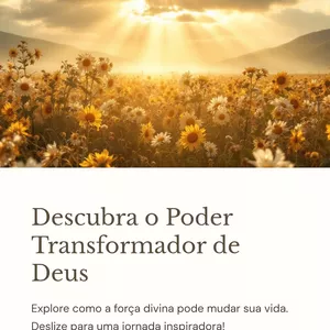 Imagem de capa para o Ebook O Poder Transformador de Deus 