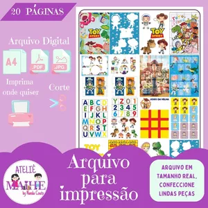 Imagem de capa para o Ebook LIVRO MONTESSORI INTERATIVO TOY arquivo para impressão