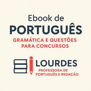 Imagem de capa para o Ebook Ebook - Português para concursos públicos.