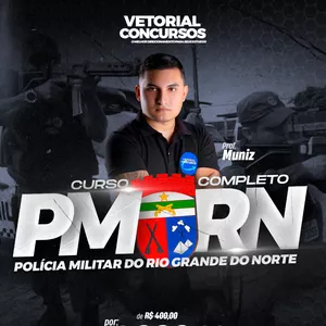 Imagem CURSO COMPLETO | POLÍCIA MILITAR DO RIO GRANDE DO NORTE