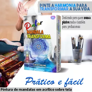 Imagem de capa para o Curso online Pintar Mandala Transforma