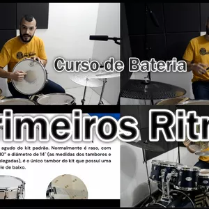 Imagem do curso Curso de Bateria - Primeiros Ritmos