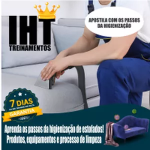 Imagem de capa para o Ebook IHT - Curso de Higienização de Estofados 1.0