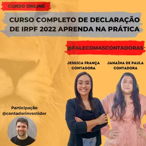 Imagem de capa para o Curso online Curso completo de declaração de IRPF 2022 - Aprenda na prática