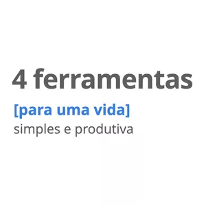 Imagem de capa para o Curso online 4 ferramentas para uma vida simples e produtiva