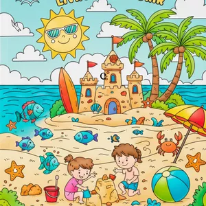 Imagem de capa para o Ebook Livro de Colorir - Verão