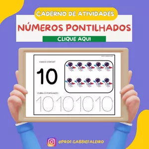 Imagem de capa para o Ebook NÚMEROS PONTILHADOS- CADERNO DE ATIVIDADES