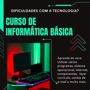 Imagem de Curso de Informática Básica  criado por Valter Rodrigues na hotmart