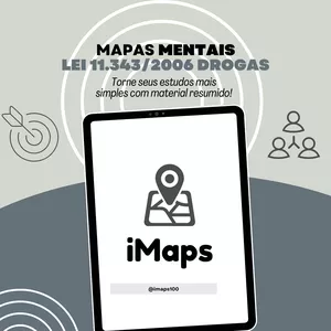 Imagem de capa para o Ebook Mapas mentais Lei 11.343/2006 Drogas 💊