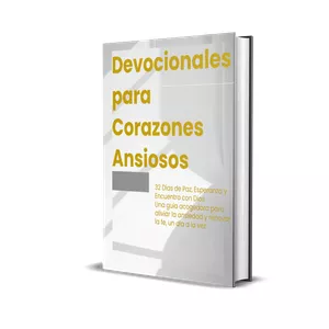 Imagen de portada para Ebook Devocionales para  Corazones Ansiosos: 32  Días de Paz, Esperanza y  Encuentro con Dios