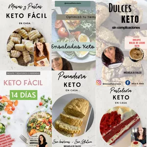 Imagen de portada para Ebook COMBO EBOOKS KETO X 7 + PLAN DE REGALO