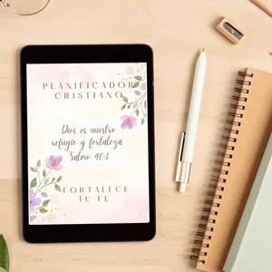 Imagen de portada para Ebook Planificador Cristiano "Fortalece tu Fe" – PDF Imprimible para Mujeres de Fe