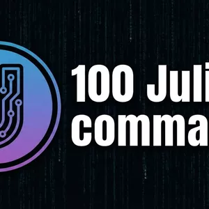 Cover image for Ebook 100 Julia commands 