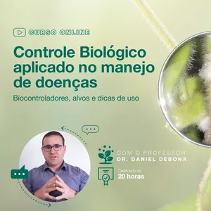 Imagem de capa para o Curso online Controle biológico aplicado no manejo de doenças: Biocontroladores, alvos e dicas de uso 
