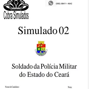 Imagem de capa para o Ebook Simulado 02 PM-CE